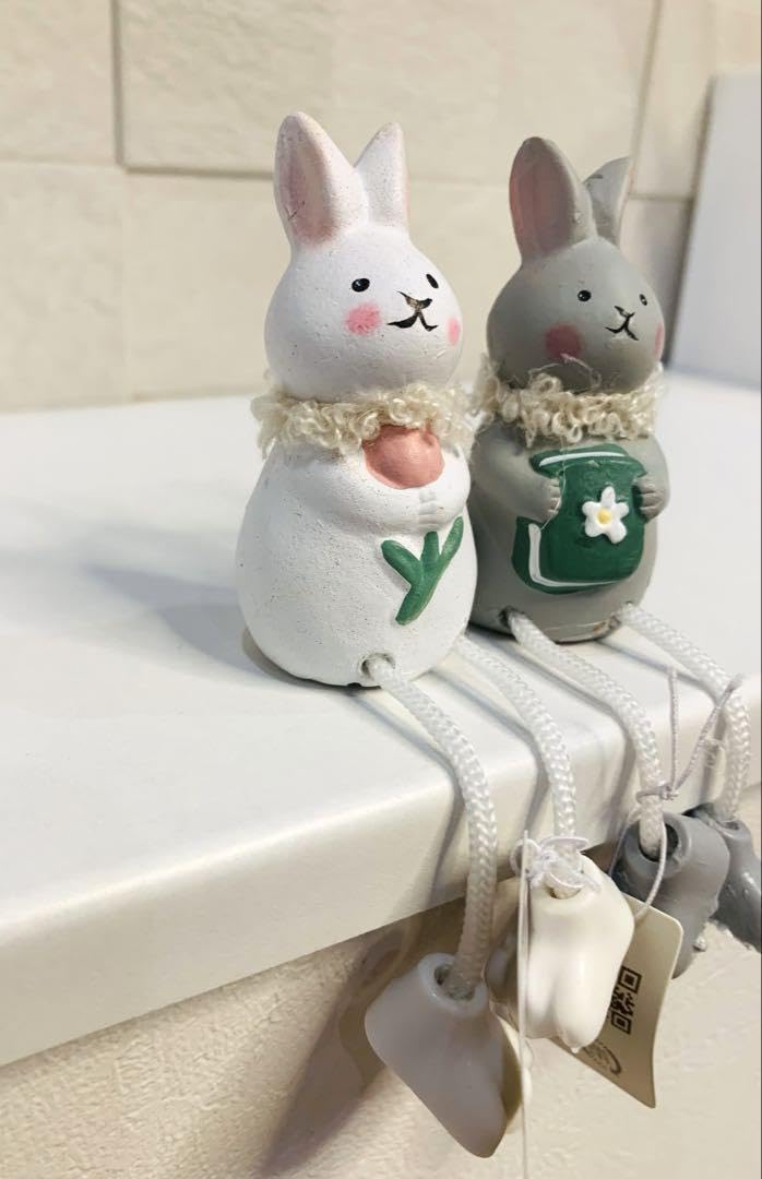 Amazon.co.jp: ナチュラルキッチン 足ぶらオブジェ うさぎ