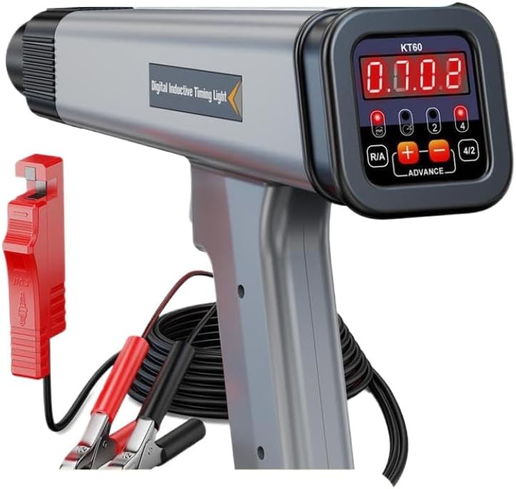 Digital Petrol Engine Timing Light 12V Compatible with Car Ignition Systems
