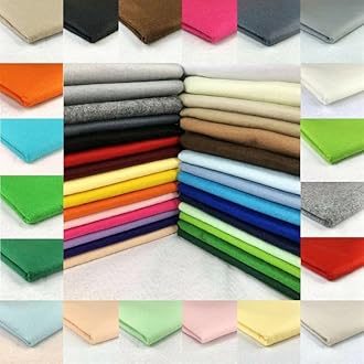Acrylic Felt Fabric 60 Inch 150cm Wide - Sewing Craft Material - Black, White, Yellow, Green, Brown, Orange, Grey, Blue, Red, Pink, Purple - Felt Sheets for Crafting & Decorations(Navy, 1m)