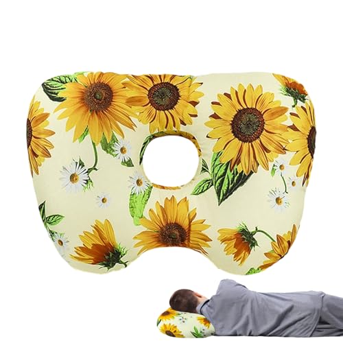 Oreiller piercing oreille trou ergonomique et support cou pour dormir