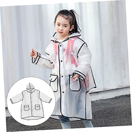 TENDYCOCO 1 pç Capa de chuva transparente de uma peça jaqueta de chuva para ciclismo ponchos de chuv