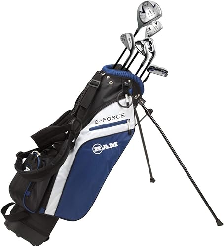 Ram Golf Junior G-Force - Juego de palos de golf con bolsa para niños