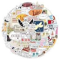 🌟 Exclusive Gilmore Girls Merchandise: This 52-piece sticker set features unique designs inspired by the beloved series, including characters, quotes, and iconic elements—perfect for fans to showcase their passion. 🌟 Premium PVC Material: Made from h...