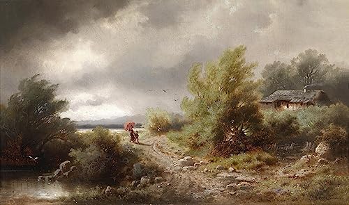 Peinture sur toile Nordique 60x90cm tableau décoration chambre adulte