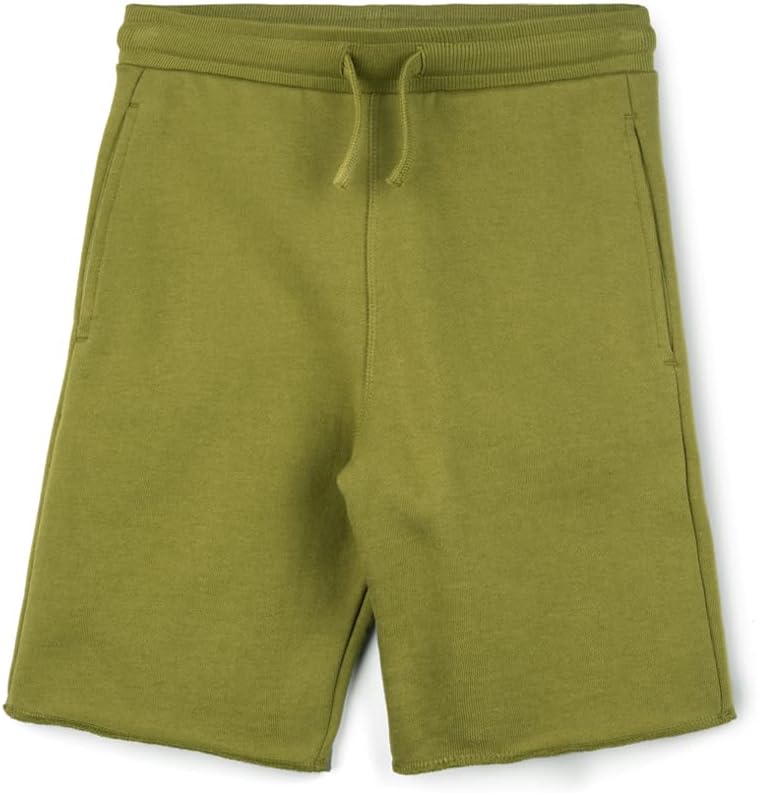Mightly Girls' & Boys Knee Shorts - 100% Organic Cotton, Colorful & Basic Knee Shorts with Side Pockets, Toddlers & Kids