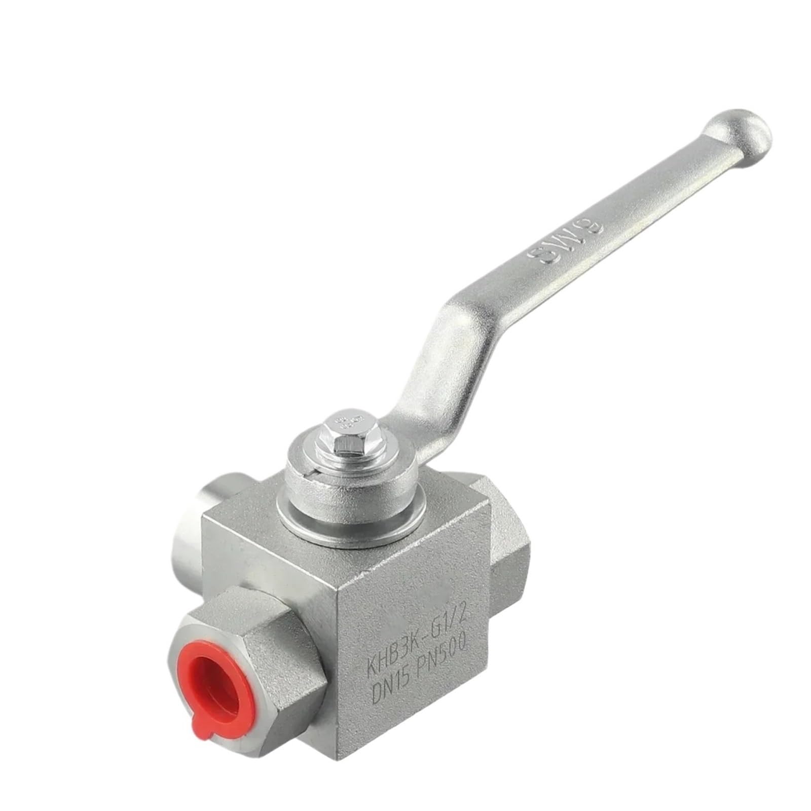 Vanne à bille hydraulique trois voies 3/4 pouce en acier au carbone pour haute pression