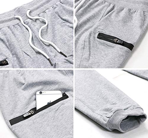 Calça capri masculina 3/4 Carwornic para treino, slim, para corrida, academia, treino, esportiva, co