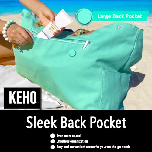 Image of Keho Waterproof Beach Bag with Pockets For Women (Sandproof)