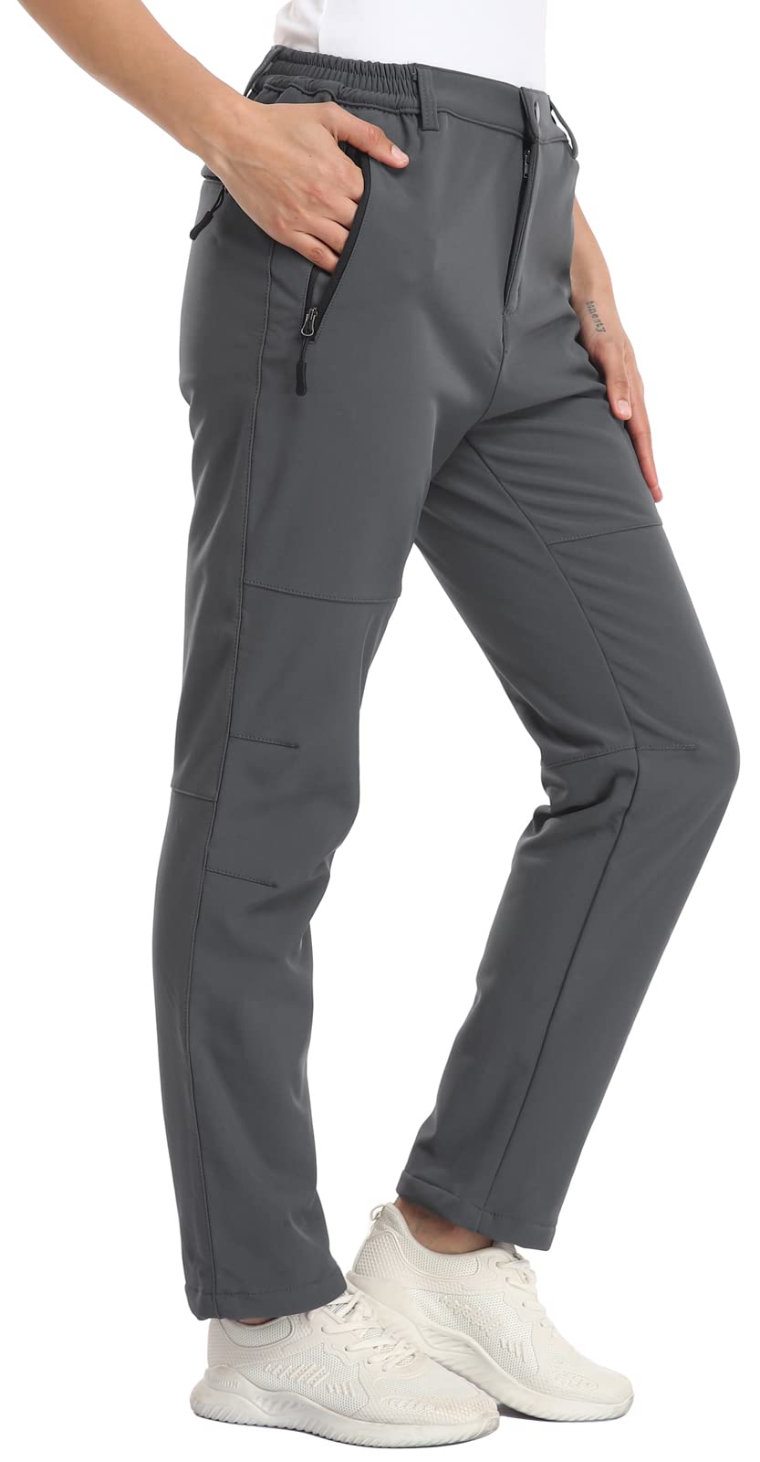 FAIRYRAIN Pantaloni Softshell Bambino - Foderati In Pile, Impermeabili E Traspiranti Per Trekking