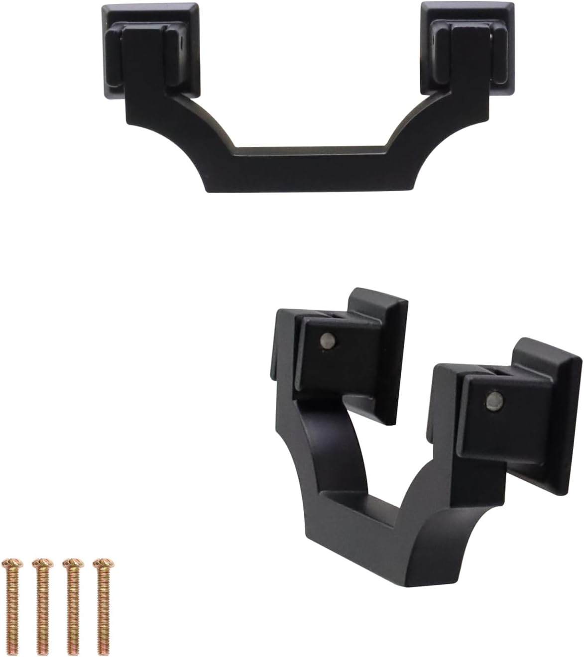 Geesatis 2 Pack Gold Cabinet Pulls, 2.5" Hole Center Solid Zinc Alloy Drawer Handles - Anti-Tarnish & Rust-Proof for Kitchen, Dresser, Drawer, Cupboard, Door with Mounting Screws