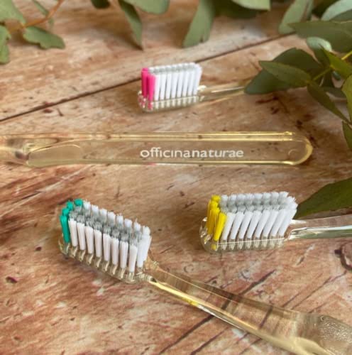Officina Naturae Zahnbürste FUCSIA Silver Eco-Nachhaltig Umweltfreundlich Bio Made in Italy Vegan – Bild 7