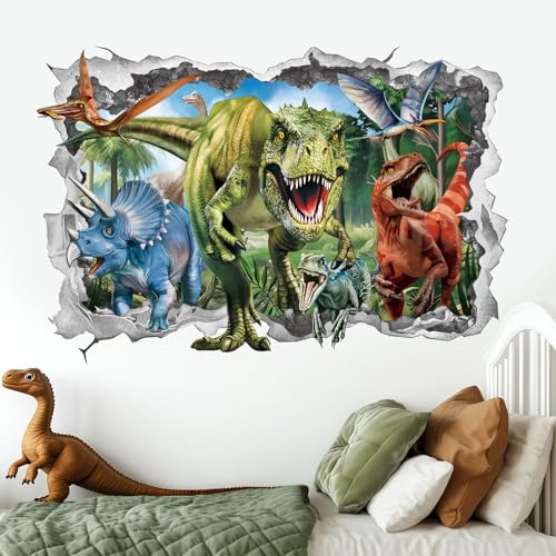 Vinilo Decorativo 3D Dinosaurio para Pared de 2 Planchas miniatura 3