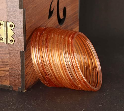 Image of STYOLLO Viral Jelly Transparent Plain Glass Chudi Set For Women & Girls | Traditional Bangle Set | Stylish Bangles For Girls | Ethnic Wedding, Festive & Daily Jewelry | Classic Designer Churi - Set Of 12