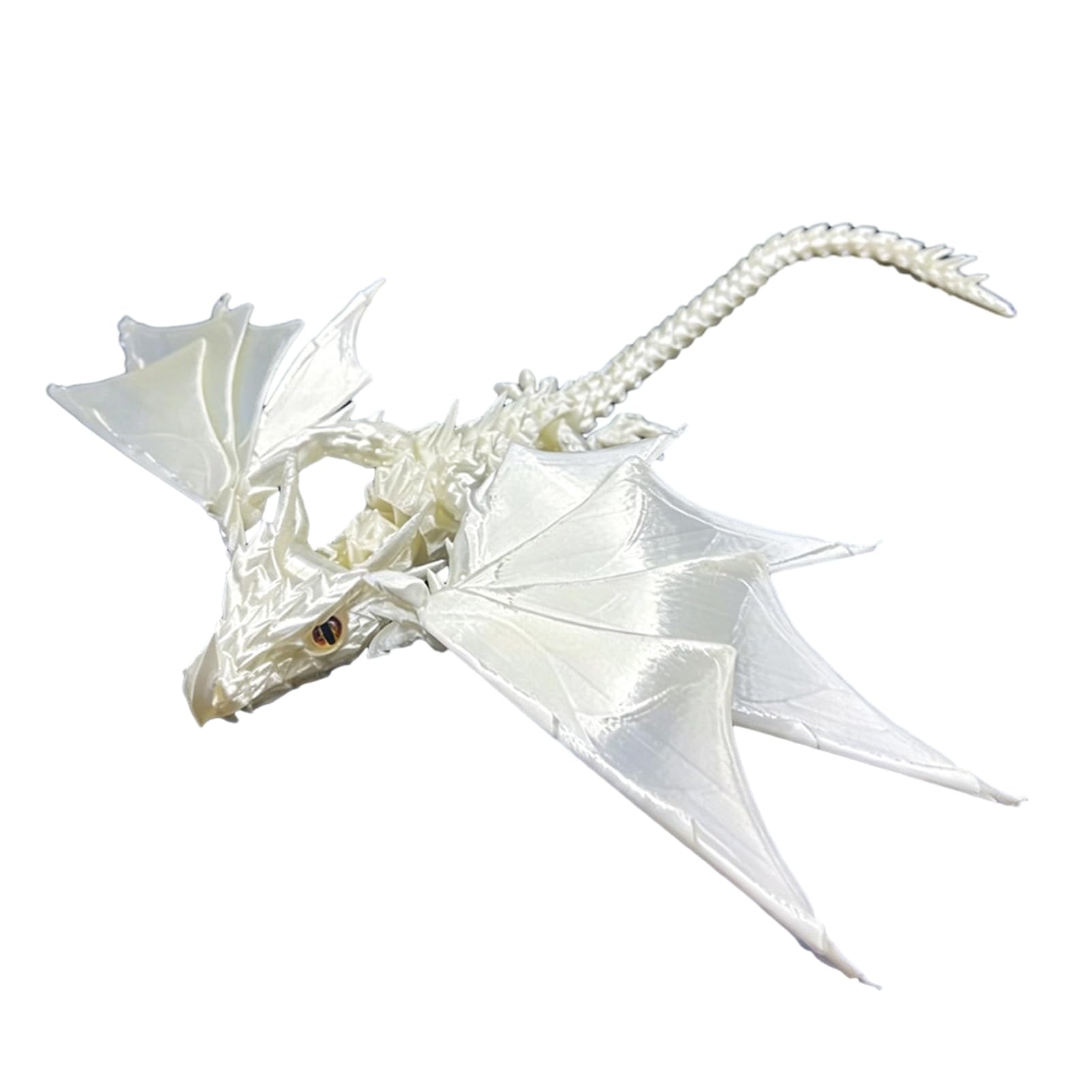 Virelynx 3D Printed Dragon Toy – Articulated Fidget Dragon Figurine with Movable Joints, Animal Action Figure for Kids Adults Stress Relief