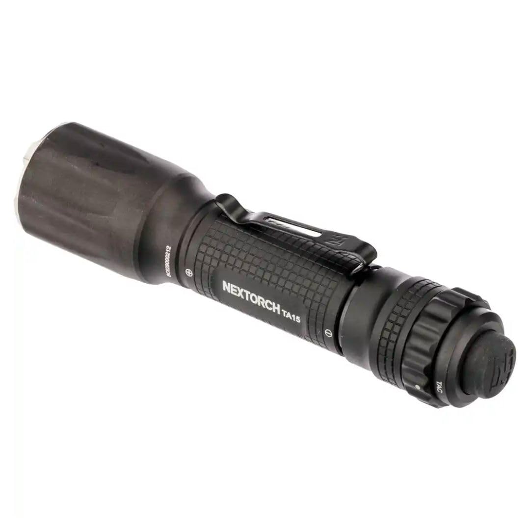 NEXTORCH TA15 GuardianTactical LED Taschenlampe, 600 Lumen, Kopf mit Nano- Keramik Glasbrecher, Stroboknopfunktion
