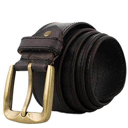 Zerimar Cinturón Piel Hombre |4 cm Ancho | Cinturón