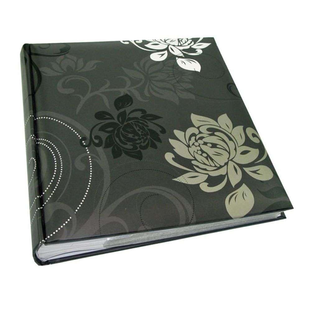 walther design Fotoalbum schwarz 200 Fotos 11,5 x 15,5 cm Memo-Einsteckalbum Grindy ME-201-B