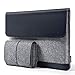 Produktbild HOMIEE 13,3 Zoll Laptoptasche, Filz und PU Leder Laptop Hülle Tasche mit extra kleine Filztasche, Kompatibel mit 13 Zoll - 13.3 Zoll MacBook Pro/Retina/MacBook Air, iPad Pro 12.9 (Dunkelblau)