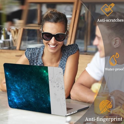 Carcasa MacBook Pro 13 A1278 modelo viejo con protector teclado galaxia verde 2