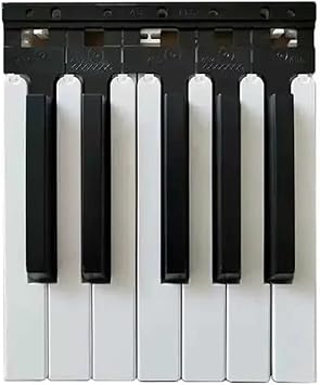 Black white keys Keyboard compatible with Yamaha P48 P85 P95 P105 P115 P125 YDP-131