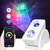 Smart Galaxy Projector App & Voice Controlled Works w. Alexa Silent Rotation Nebula Sky Star Project