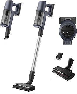 AEG Aspiradora Sin Cable AP61CB21DB, 21.6 V, Autonomía 40 min, Capacidad 0,5 L, Aspirador Escoba Vertical, Cepillo con Luces LED, Boquilla Multi-Superficies, Azul