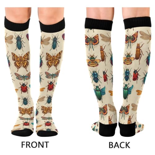 Image of Fisyme Socks for Women Men Warm Comfort Athletic Crew Running Hiking Cycling Compression Socks