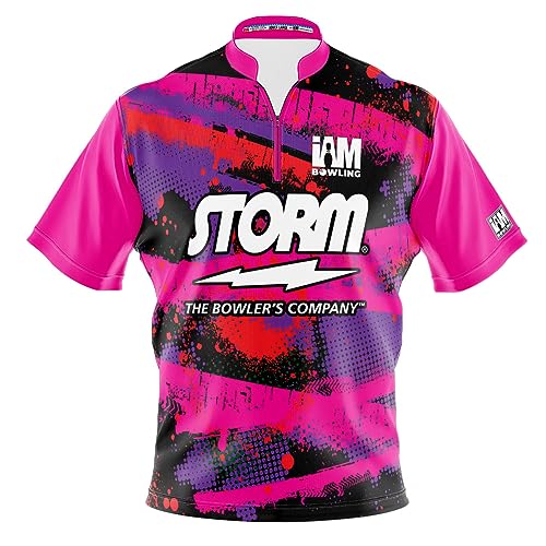 Logo Infusion Dye-Sublimated Bowling Jersey (Sash Collar) - I AM Bowling Fun Design 2034-ST - Storm (4X-Large)