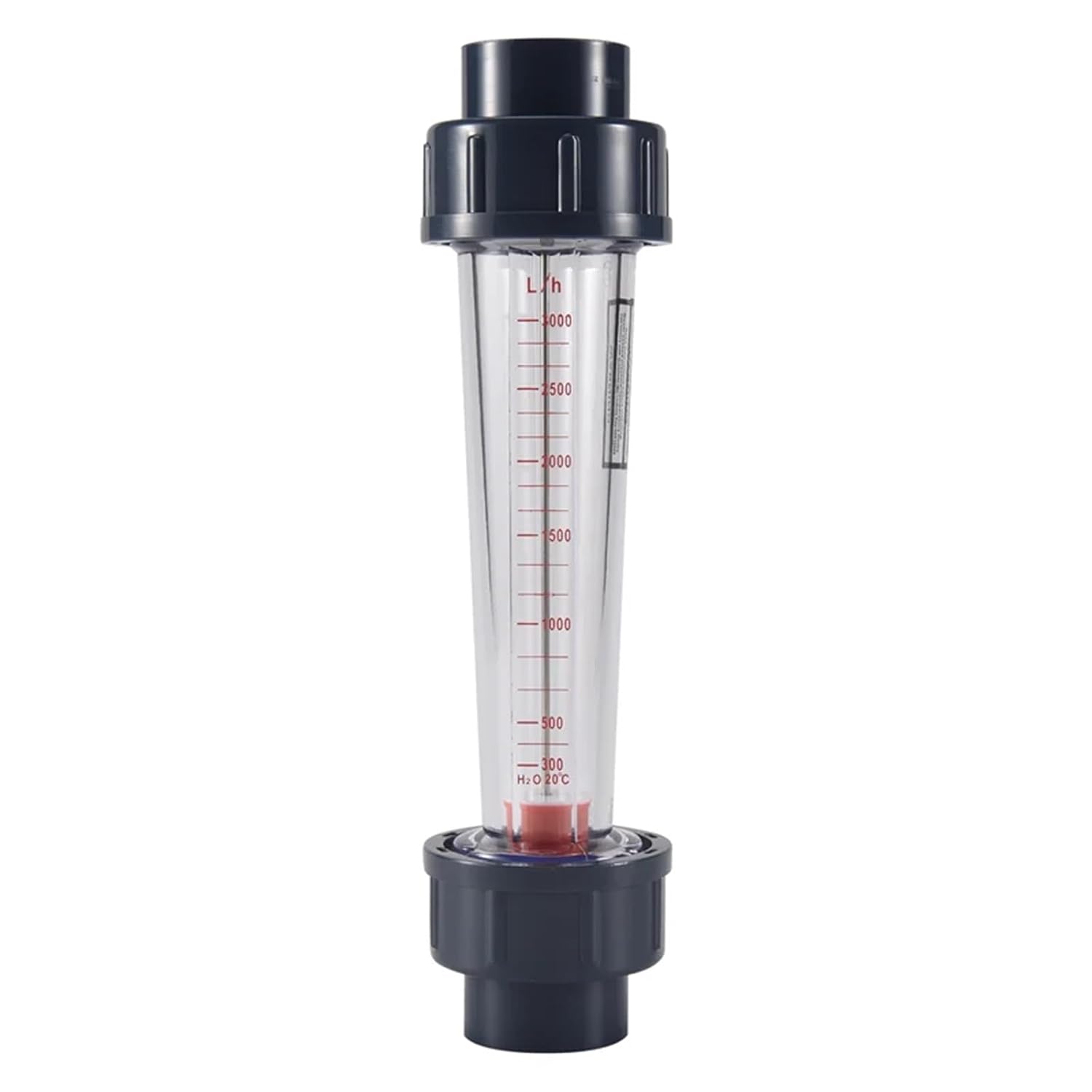 A19F-LZS-25 Flow Meter Plastic Tube Type 300-3000L/H Water Rotameter Liquid Flowmeter Measuring Tools for Chemical Light