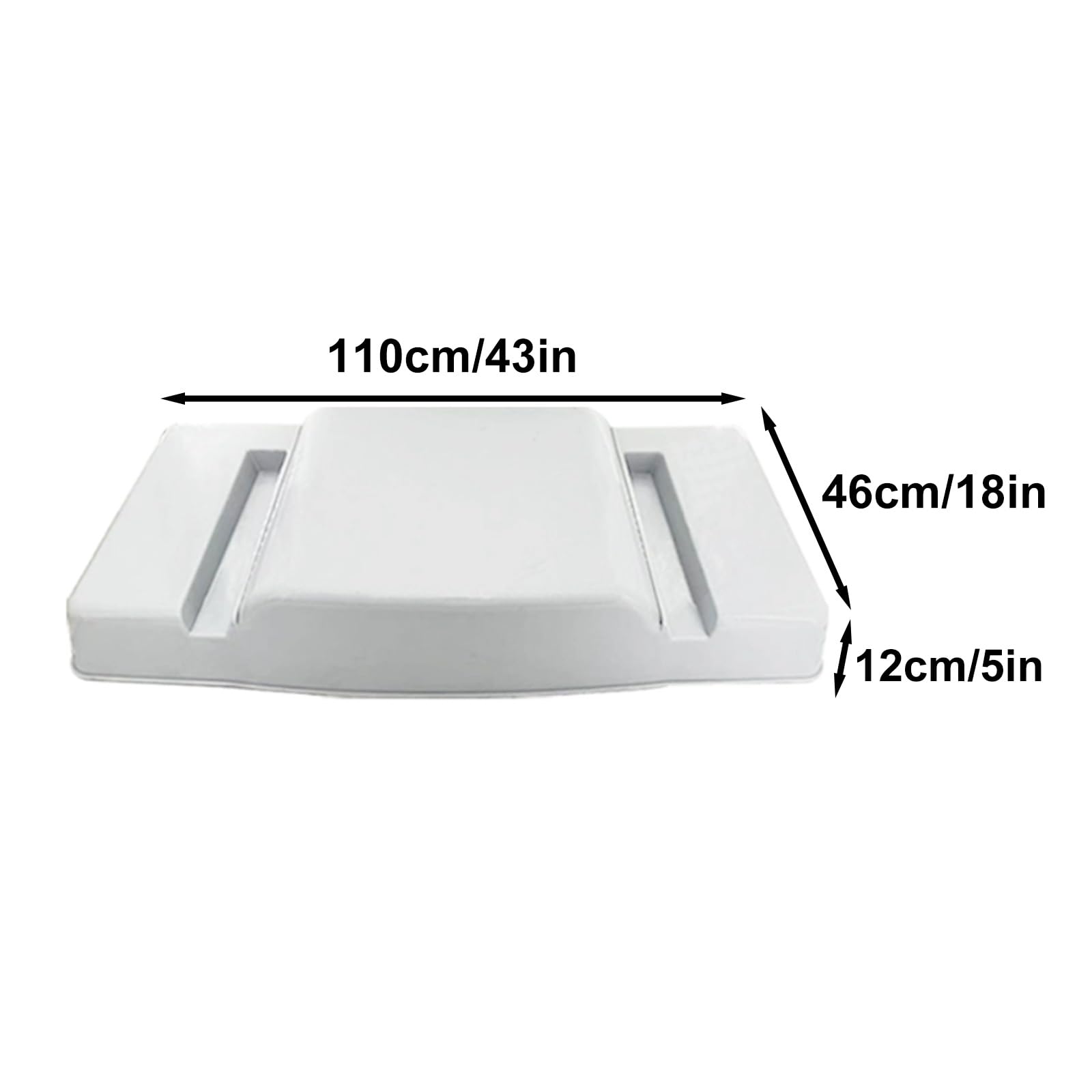 Copri Condizionatori, Telo Condizionatore Esterno in PVC Composito, Copertura Condizionatore Top Defender Impermeabile e Antiruggine, Bianca(110x46x12cm/43x18x5in)