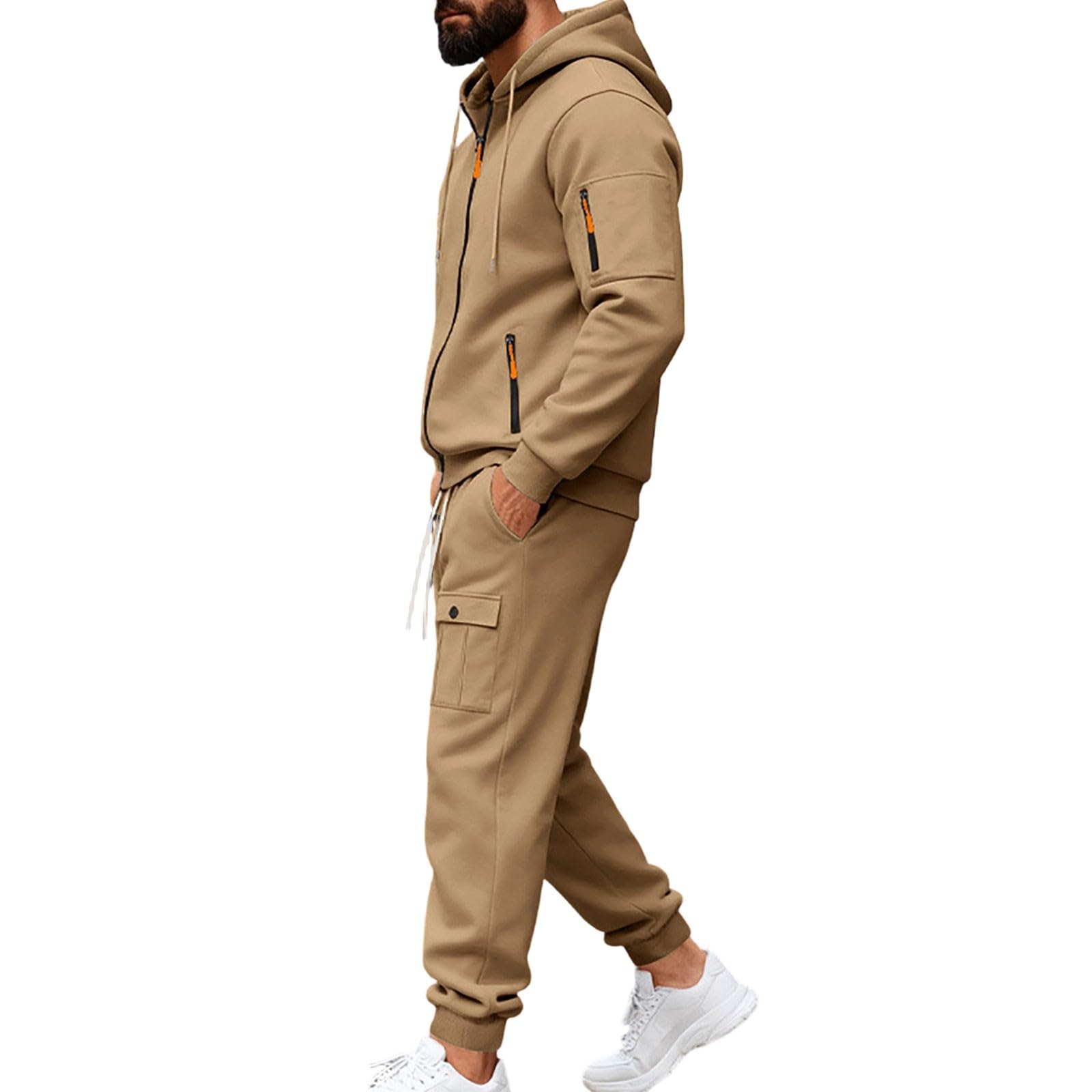 Chandal Hombre Completo Sudaderas con Capucha Térmico Otoño Invierno y2k
