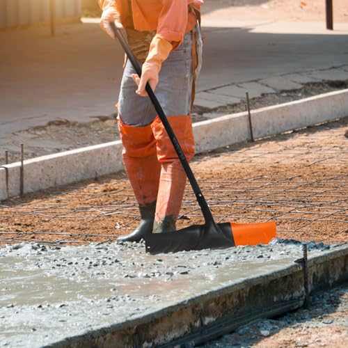 PLEXON 50\" Concrete Placer 20\" Wide Blade with Metal Handle, Concrete Rake Spreader Puller, Concrete Come Alone, Kraft Concrete Tool Finishing Leveling, Concreto Herramientas - Thumbnail 7