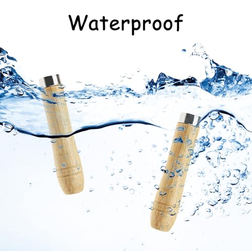 Ruikcoll 15 Stück Holzfeilengriff, Feilenheft mit Starken Metallkrage, für Schreiner,Holzbearbeitung, LäNge 105 mm, Werkzeugwartung 6 mm Loch