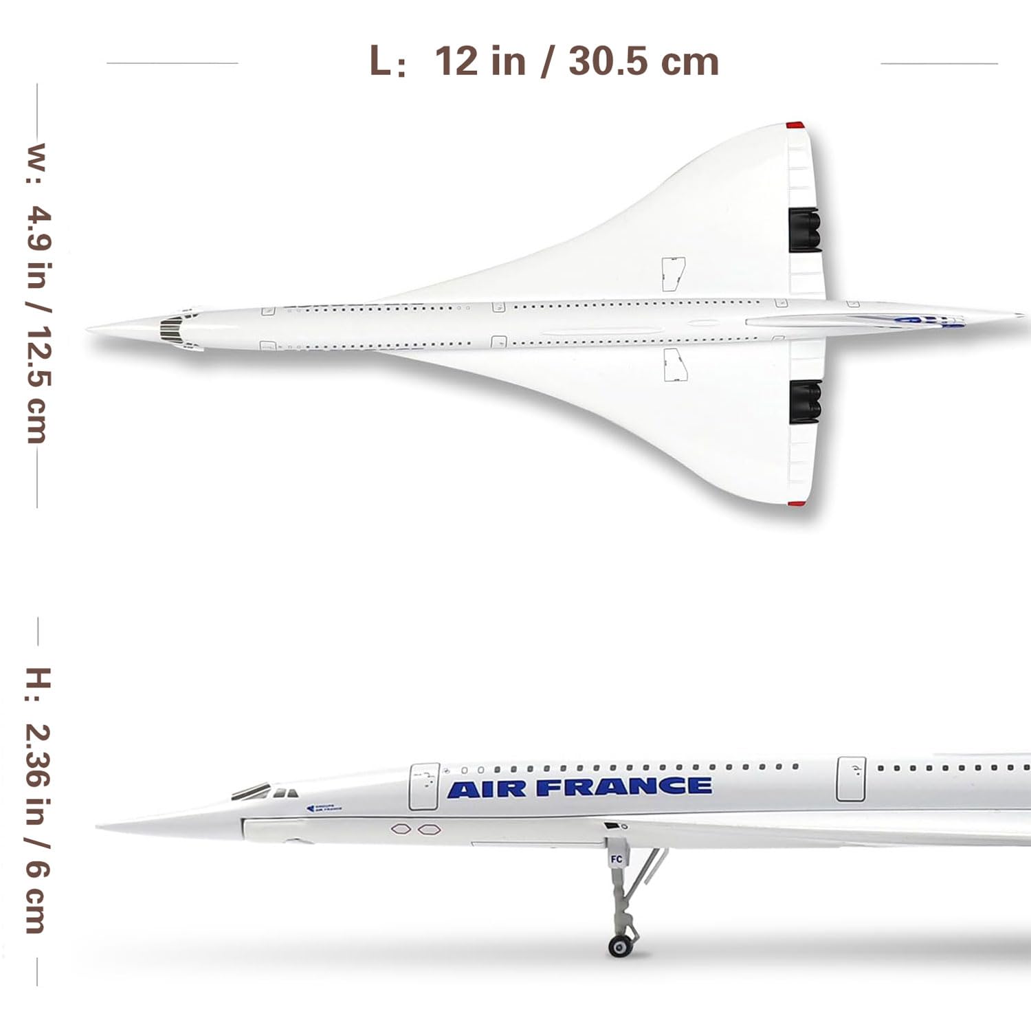 Concorde 1:200 ダイキャストモデル Amazon.co.jp: AZIZAT 1/200スケールエールフランス飛行機