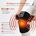 KlugPop Knee Massager with Heat for Pain Relief V5.0[2026 Upgraded] - Electric Cordless Heated Knee Brace with 6 Heat Levels and 3 Vibration Massage Mode, Gifts for Men Women (Black, 2-Pack)