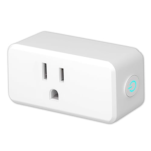 ExIoTy Mini enchufe inteligente, configuración simple con un comando de voz, compatible solo con Alexa, control de voz, control remoto, función de