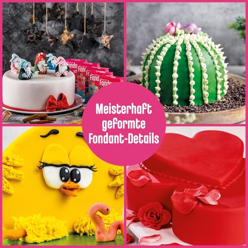 DECOCINO Fondant Hellblau – 250 g – ideal zum Verzieren von Kuchen, Torten, Cupcakes – Palmölfrei & vegan
