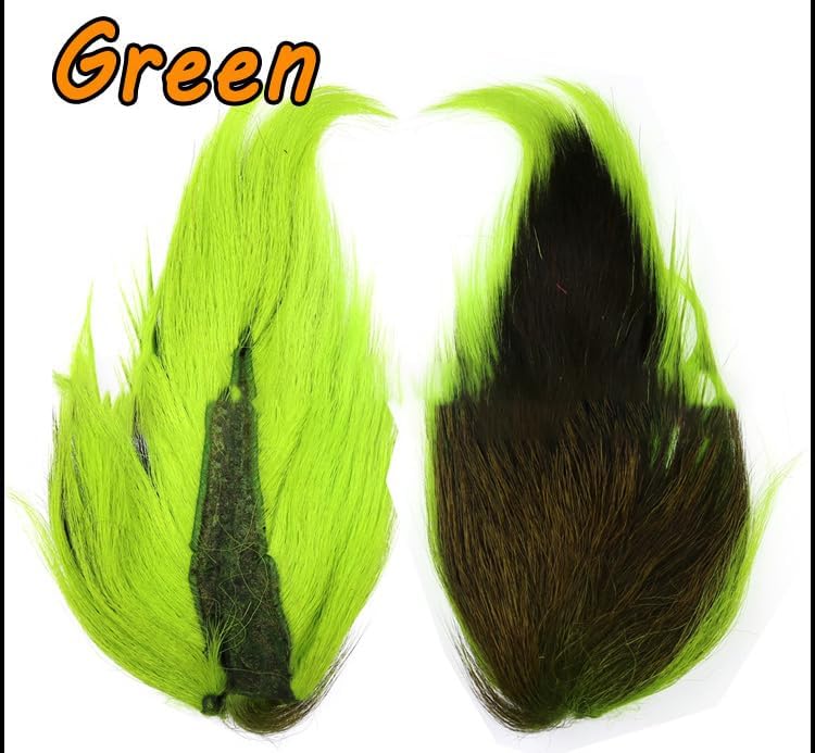 Pack of 1 Bucktail Fly Tying Material Deer Tail Hair Jig & Fly Tying Deer Tail Hair Teaser Lures