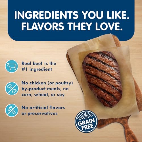 Blue Buffalo Delights Natural Adult Small Breed Wet Dog Food Cups, in Gravy, Prime Rib, NY Strip, and Filet Mignon 3.5-oz (24 Pack- 8 of Each Flavor) — view 3
