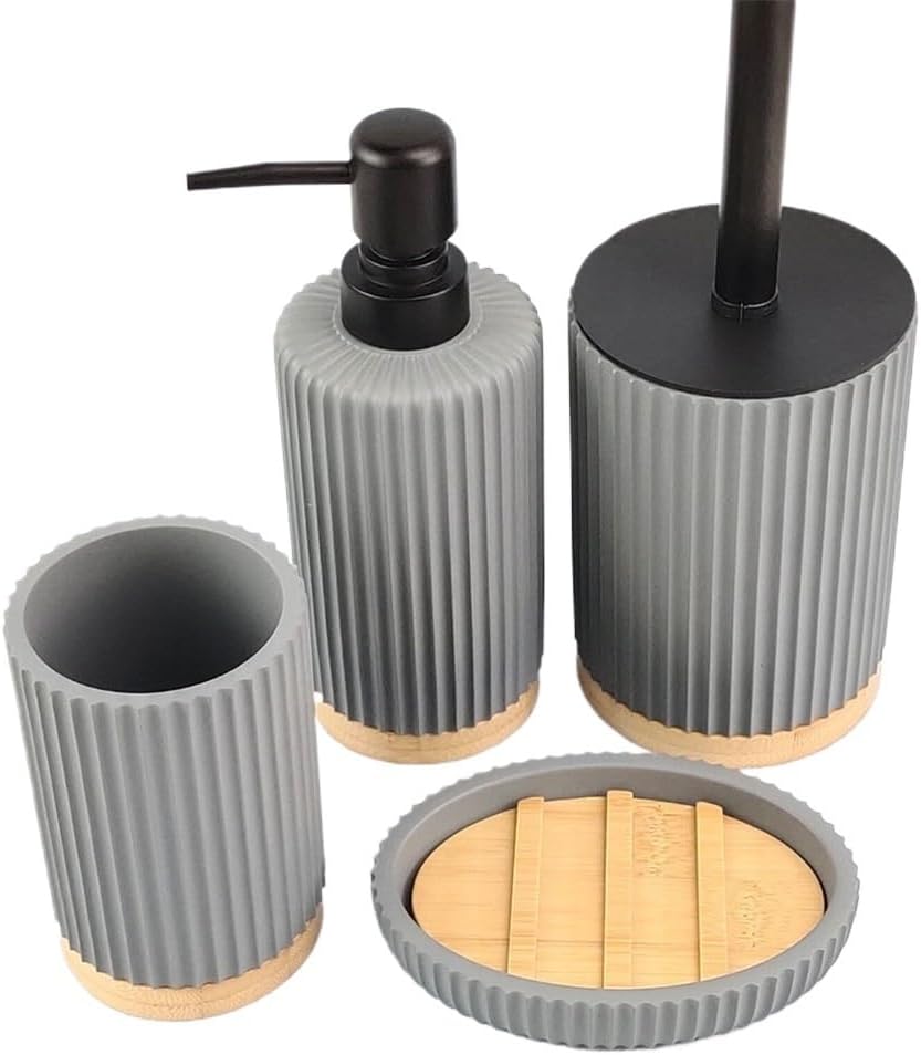 Nordic Sanitary Wash Set Hotel Resin Sanitary Set Home Bathroom 4 Piece Set Decoration