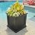 Mayne Fairfield 20-Inch Square Planter – Self-Watering, Weather-Resistant Planter for Flowers – Durable Outdoor Design for Patio, Porch, or Entryway