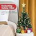 Prextex 23-Inch Mini Christmas Tree with Lights- Small Holiday Tree with Ornaments, Star Topper, and Gift Boxes- Easy Setup Table Decorations for Home, Office, and Indoor Festive Displays