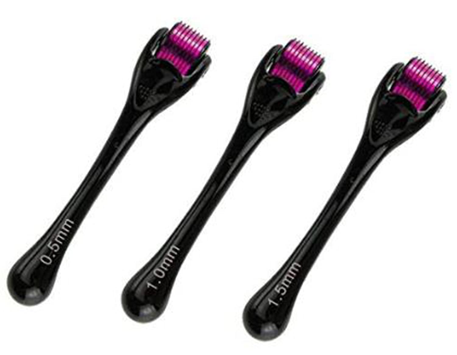 KASTWAVE Derma Roller, Derma Roller Kit, Microneedle Derma Roller, Micro Needling System Was Use on Face, Eyes, Body to Reduce Wrinkles, Sun Damage, Dark Spots, Scars, Cellulite, set of 3