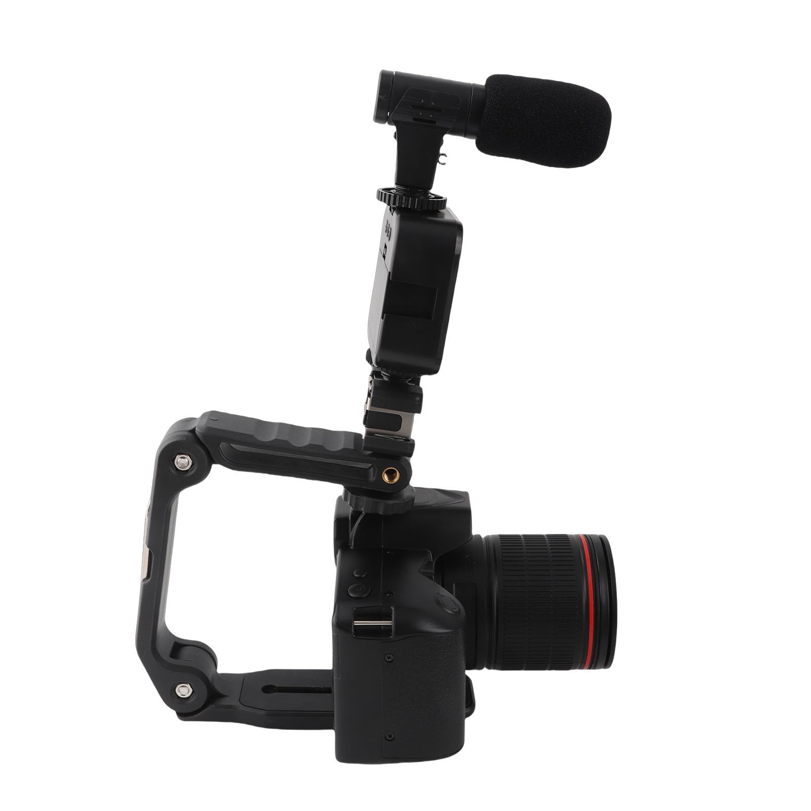 DSLR Camera, F=2.7 2.95mm 4K 64MP 16X Zoom Digital Camera Night Vision, 62mm Macro Lens 120° Wide Angle Video Camera with Fill Light & Microphone, Interconnection