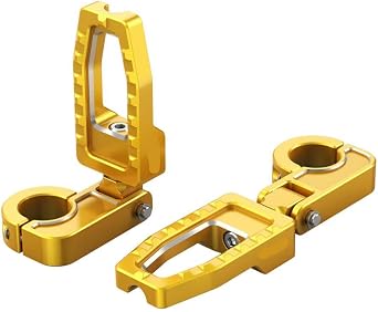 1.25" Engine Guard Highway Mount Footpegs Compatible with Street Special Road King CVO Tri Ultra Limited Electra Universal Fit Aftermarket ReplacementGold