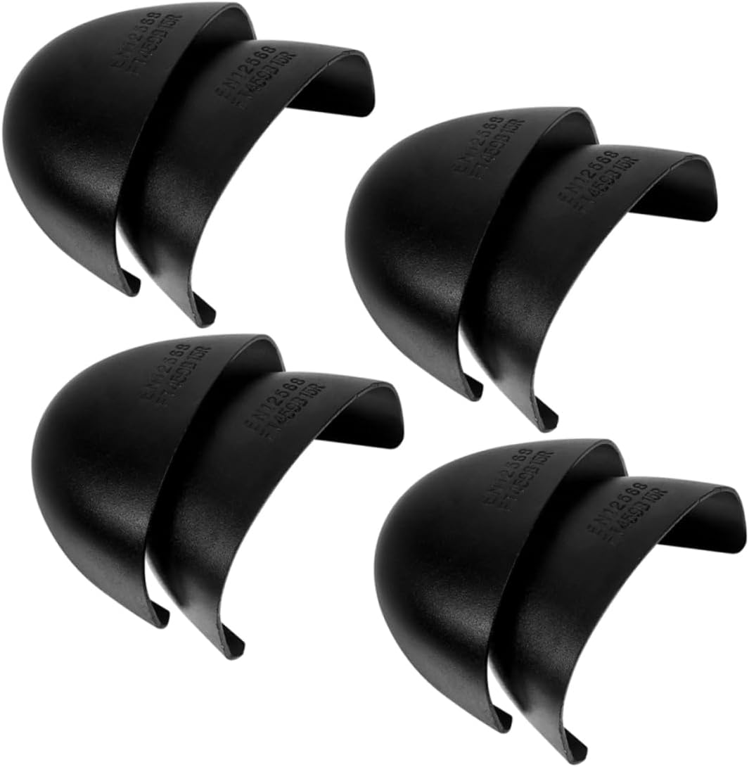 4 Pairs Metal Shoe Toe Caps Durable Safety Toe Guards for Work Lightweight Protective Covers for Men Abrasion Resistant Comfortable Fit for Extended Wear