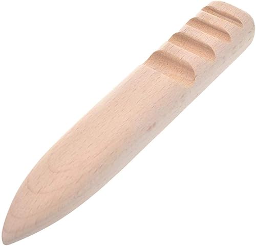 Miniatura 4 de Batino Juego de 3 piezas de cuero de madera maciza para manualidades, bruñido de varios tamaños, para herramienta de trabajo de artesanía en cuero