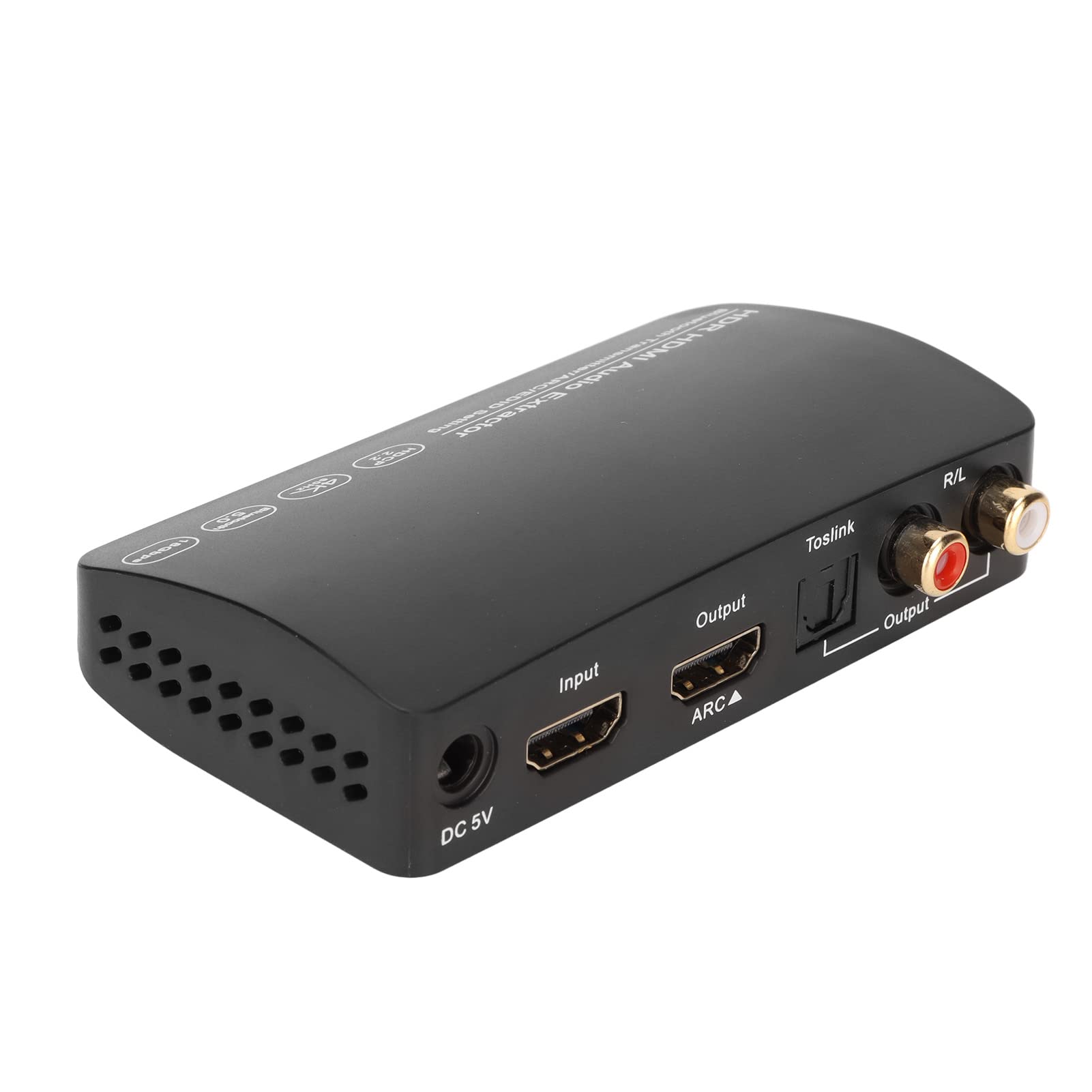 ciciglow Séparateur D'extracteur Audio HDMI 4K, Extracteur Audio 60Hz HDCP2.2 HDR, Séparateur Audio Arc Synchrone avec émetteur Bluetooth 5.0 pour Ordinateur