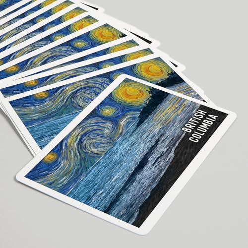Baraja Póker British Columbia Starry Night 52 cartas miniatura 5