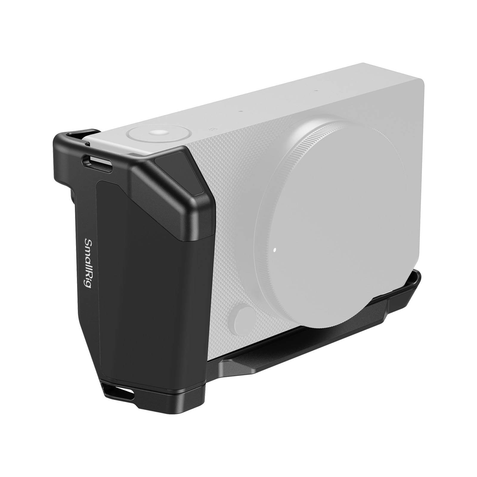 SMALLRIG Uchwyt w kształcie litery L do Sigma BF, płytka montażowa z uchwytem, wbudowana płytka szybkiego montażu do Arca, gwint 1/4''-20, ergonomiczny uchwyt ręczny i uchwyt na kciuk (czarny) - 5389